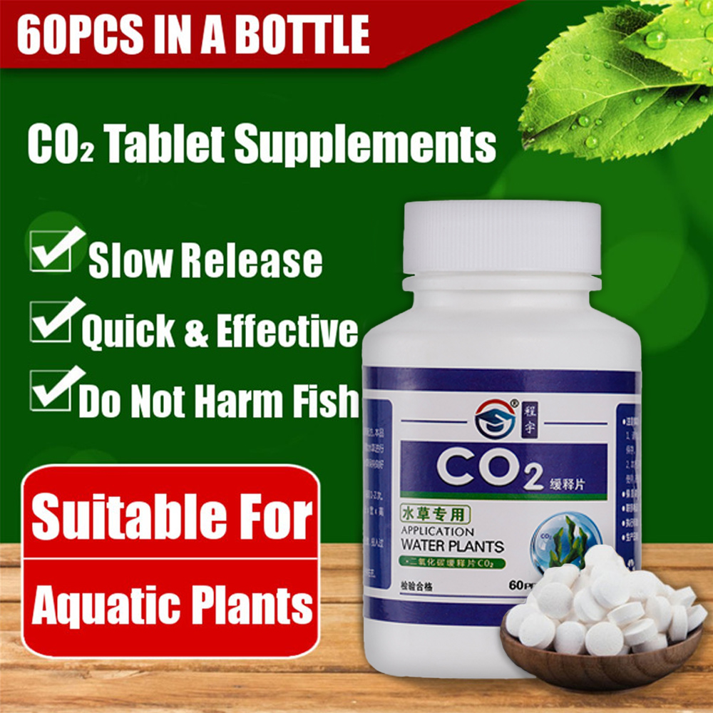 Aquarium Plant Nutrients - 60pcs Aquarium CO2 Tablet Carbon Dioxide