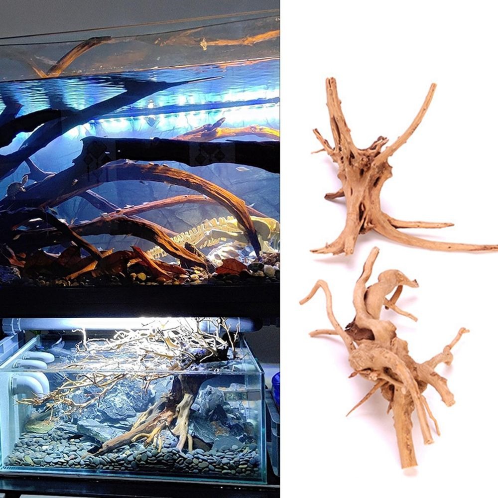 New Natural Wooden Fish Tank D - đánh giá và giá Aquarium Plant Root Tabs
