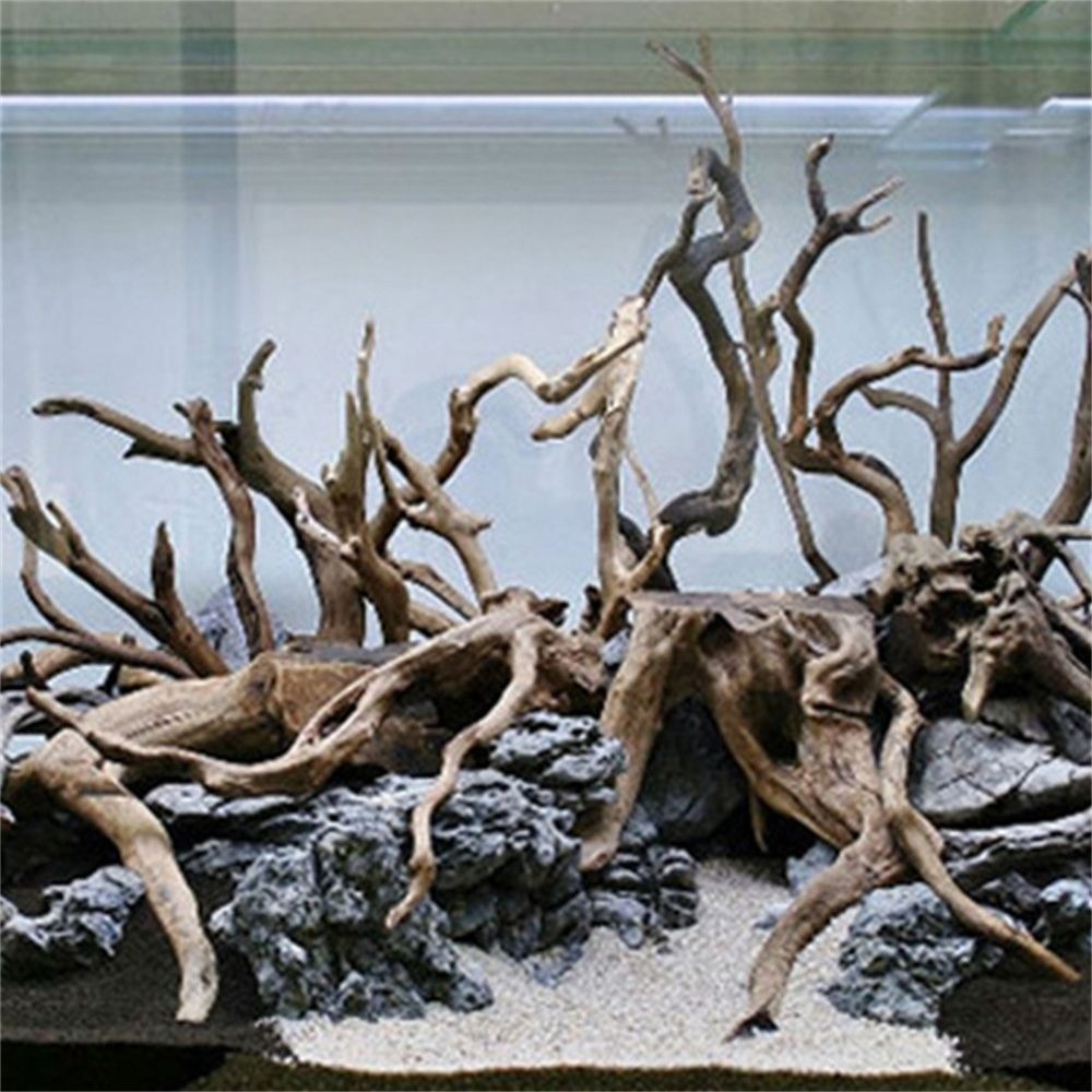 New Natural Wooden Fish Tank D - đánh giá và giá Aquarium Plant Root Tabs