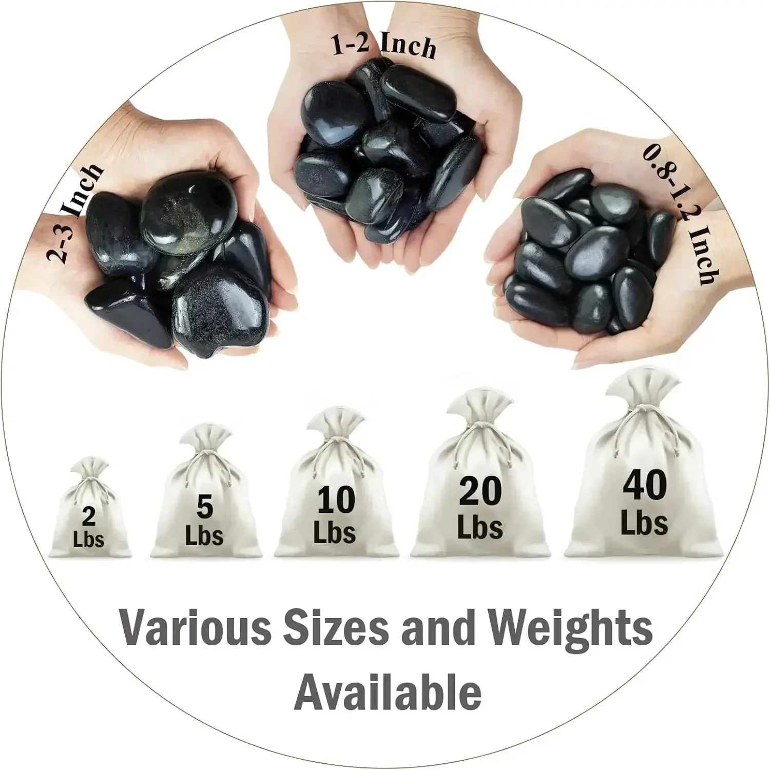 40 lbs Black River Rocks for L - đánh giá và giá Aquarium Planted Aquarium