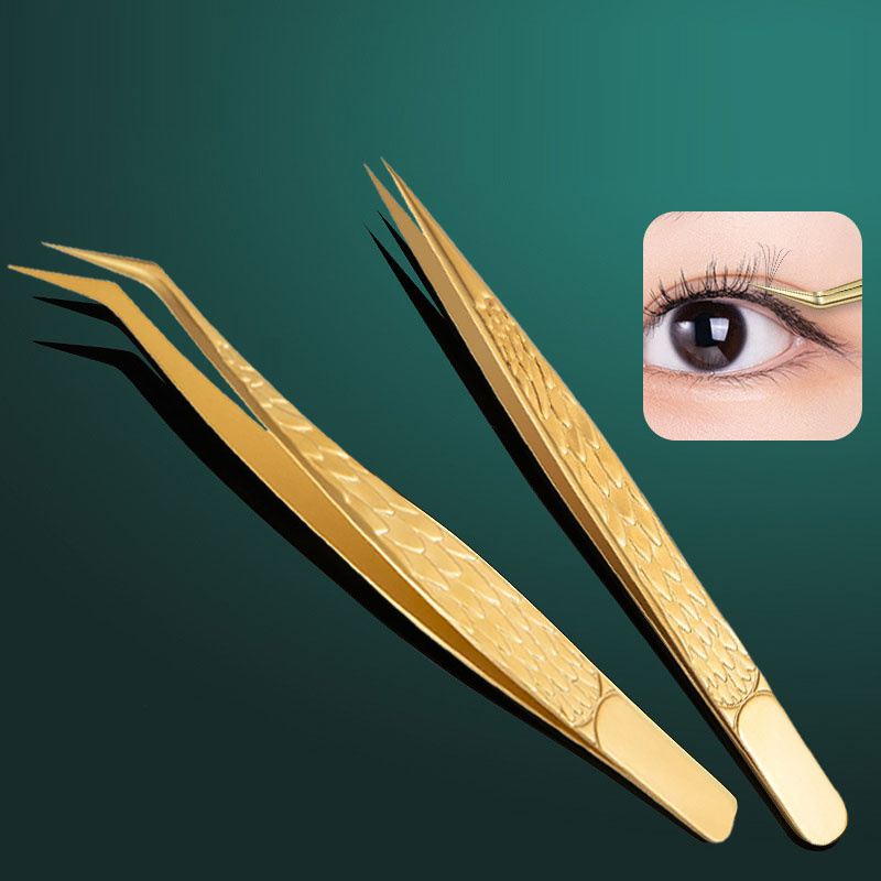 2PCS Tweezers For False Eyelas - đánh giá và giá Planted Clip Tweezers