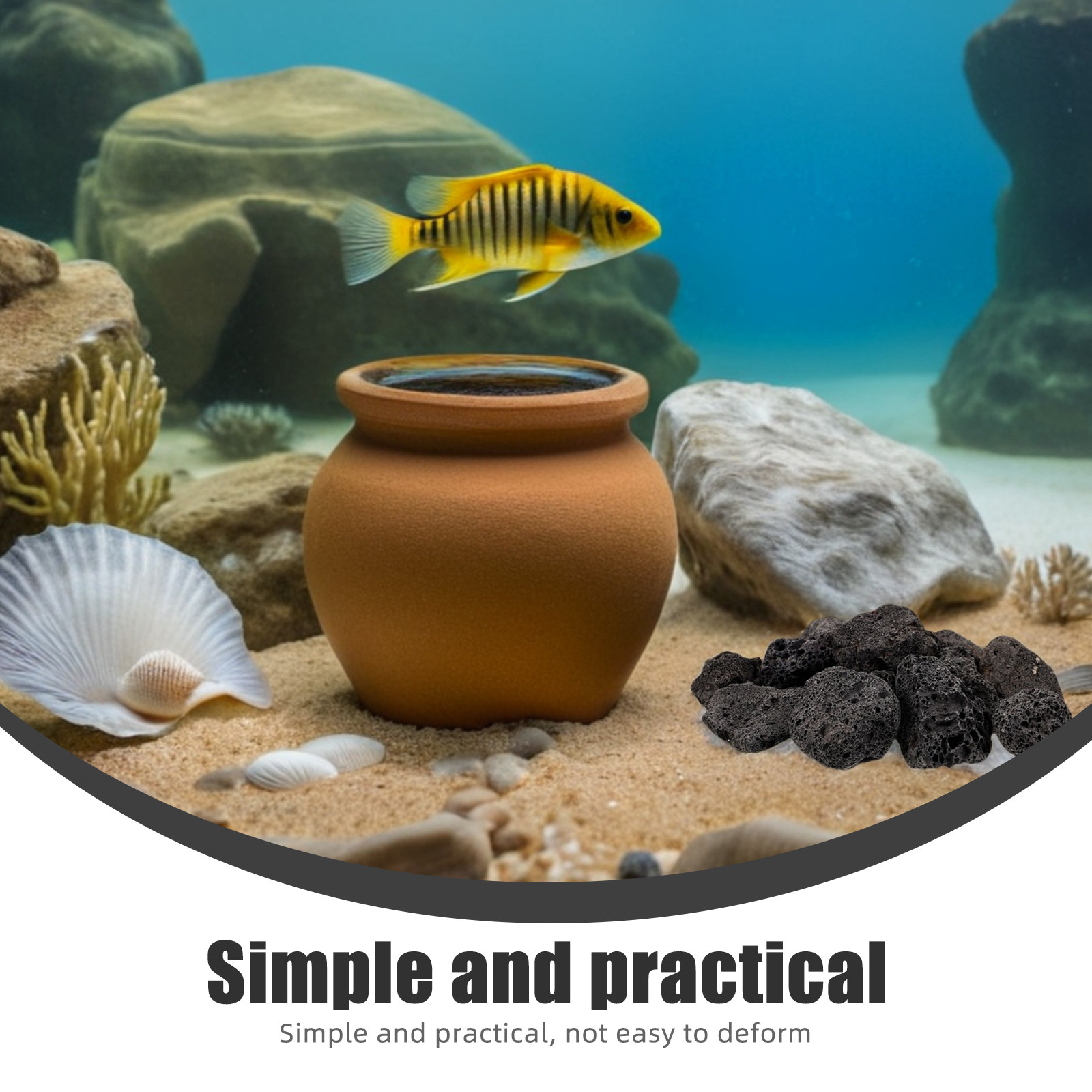 1Pack Natural Volcanic Stones  - đánh giá và giá Aquarium Planted Tank