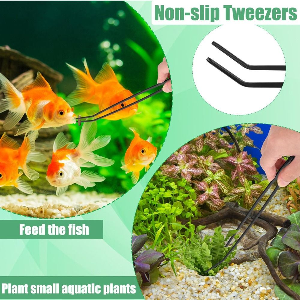 Stainless Steel Long Aquarium  - đánh giá và giá Planted Clip Tweezers