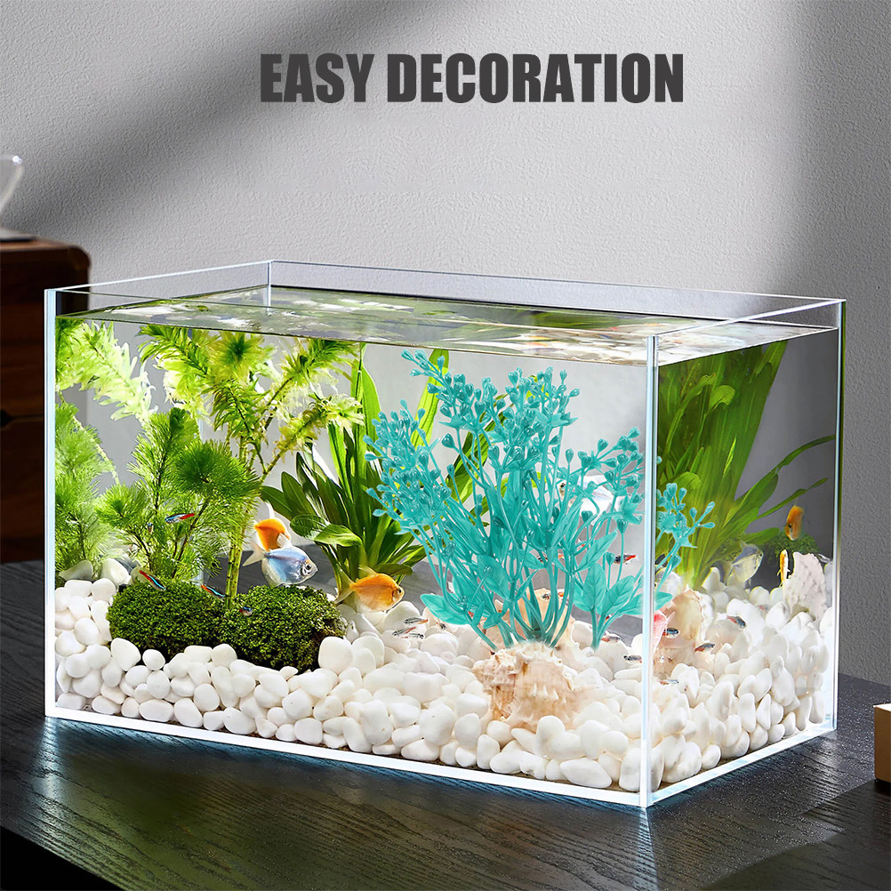 2Pcs Lifelike Plastic Aquarium - đánh giá và giá Aquarium Planted Tank Setup