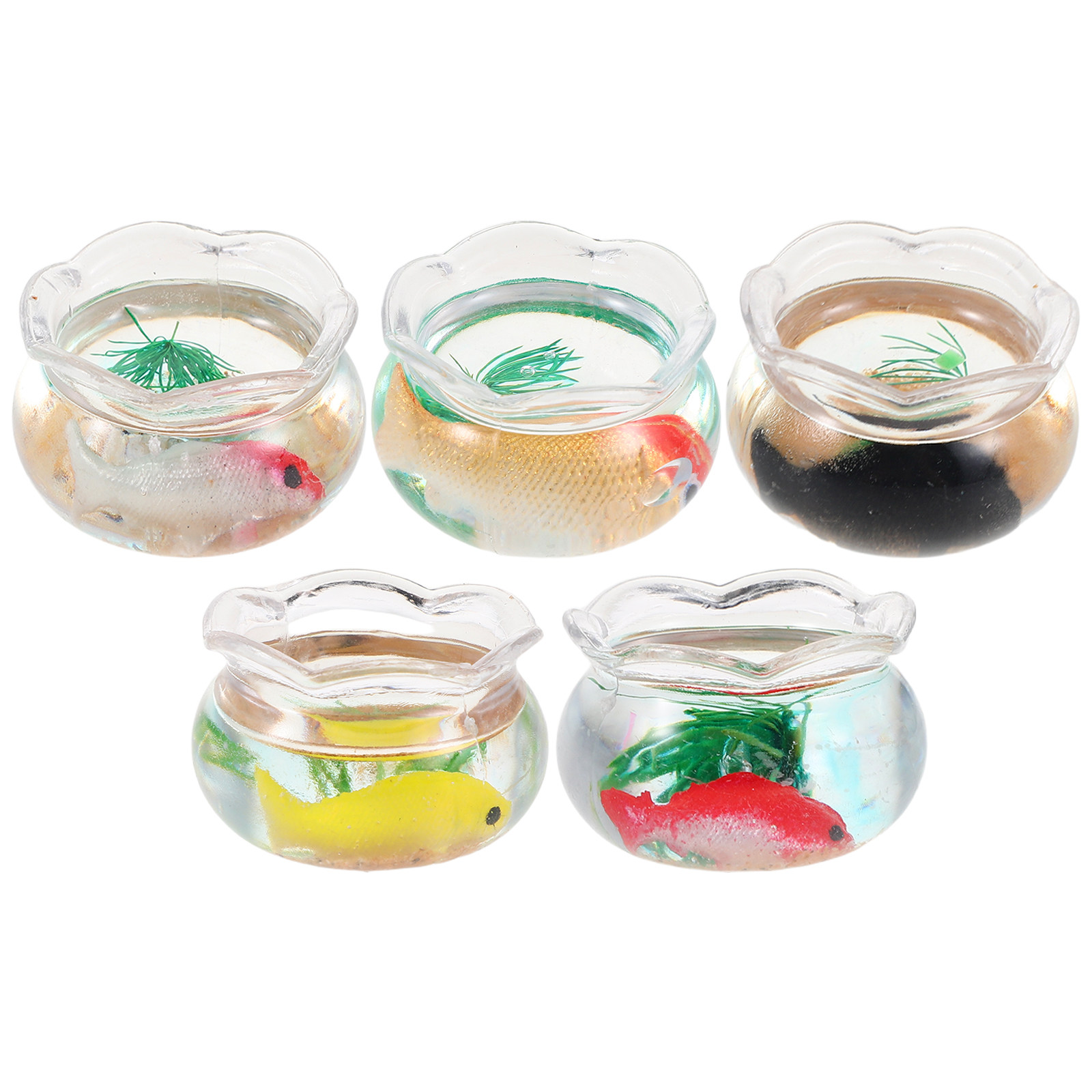 5Pcs Miniature Fish Bowl Small - đánh giá và giá Aquarium Planted Aquarium
